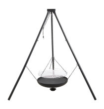 Bålsted tripod med bålfad og rist Ø55 cm - Grillexpert